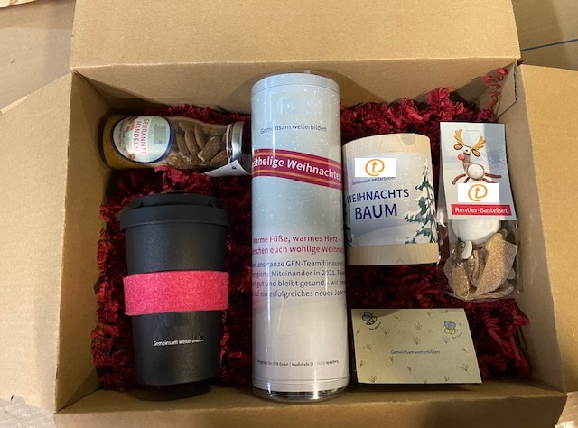 Konfektionierte Werbemittel-Box Konfektionierte Werbemittel TradeNova